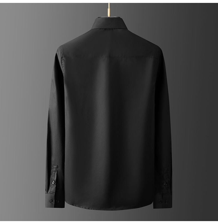 Men's Elegant Shirt with Intricate Embroidered Floral Design