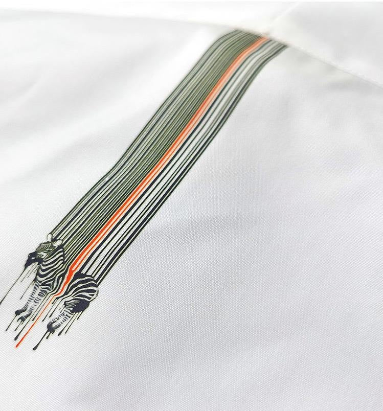 SleekLine Zipper Accent Formal Shirt