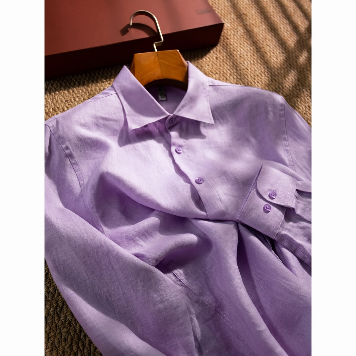 Men's Lavender Purple LYOLEN™ Linen Shirt