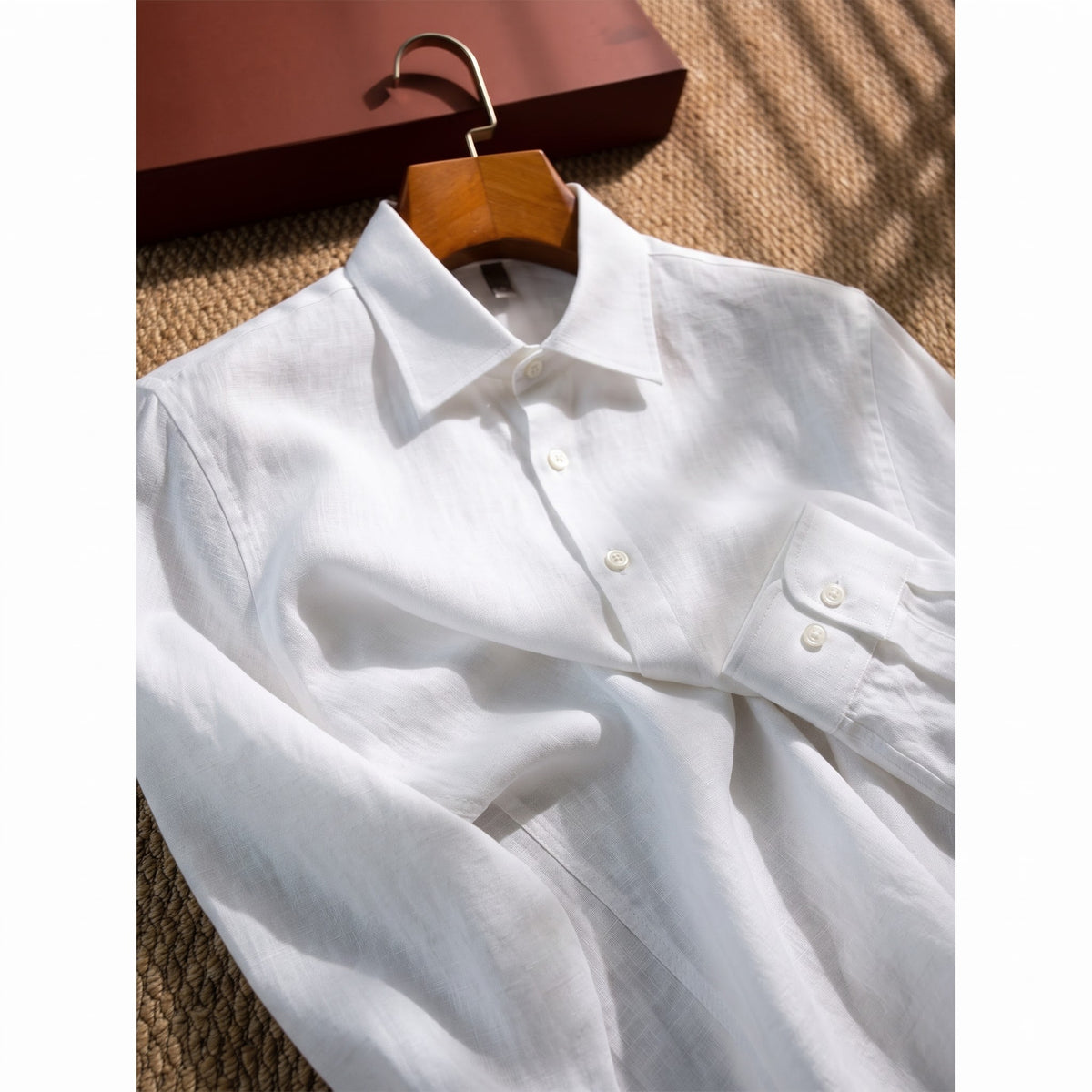 Men's White LYOLEN™ Linen Shirt