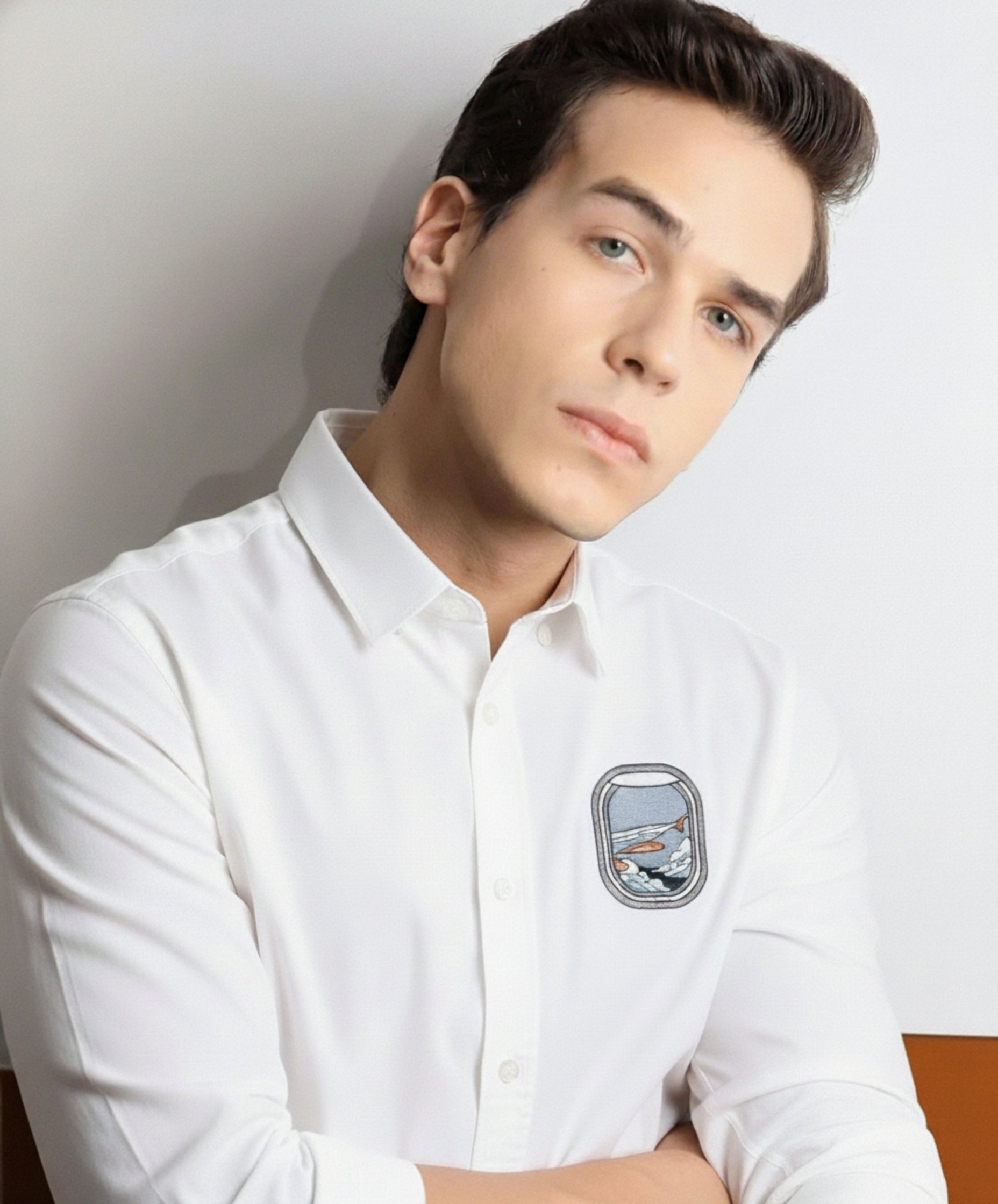 Men's 'Window View' Patch Shirt