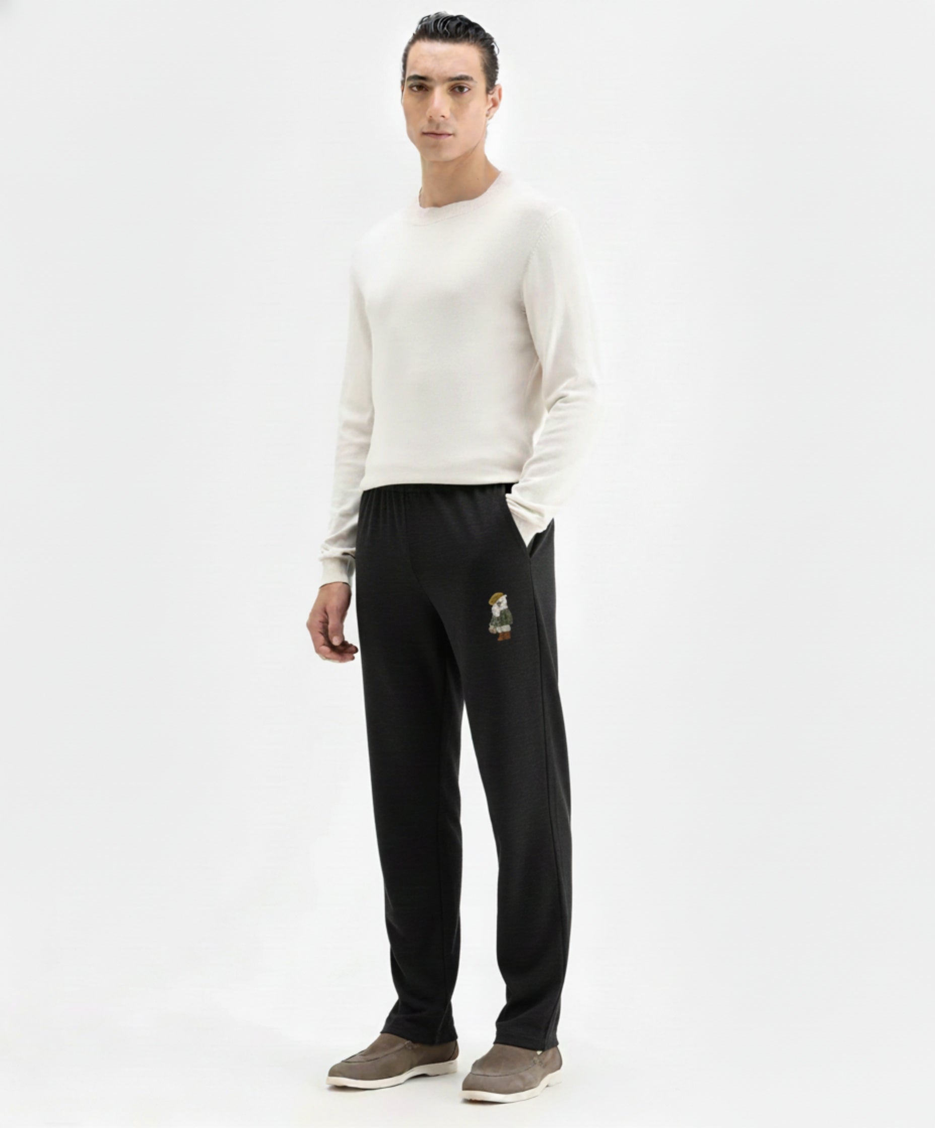 Penguin Embroidered Relaxed-Fit Lounge Trouser