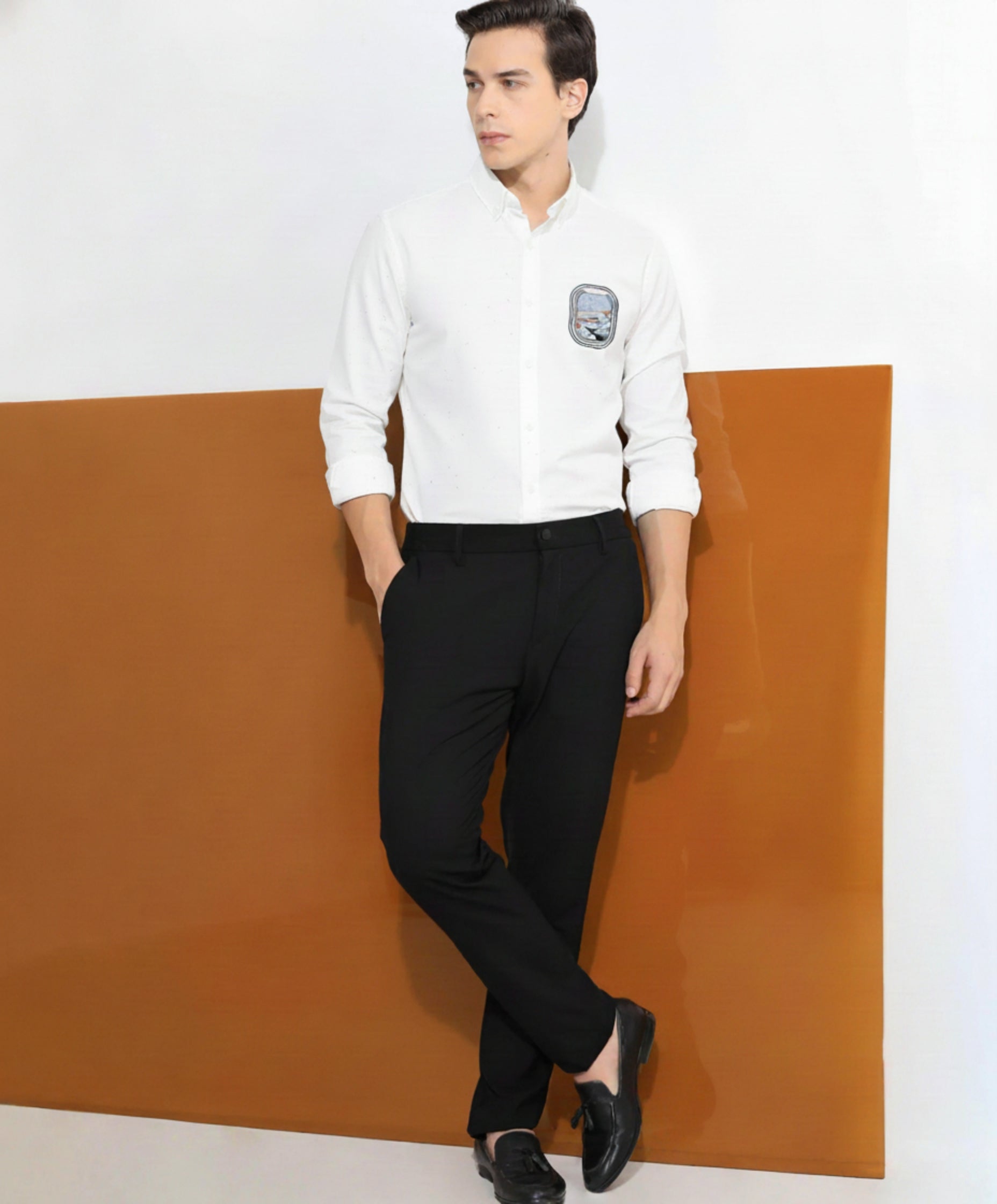 Men's 'Window View' Patch Shirt