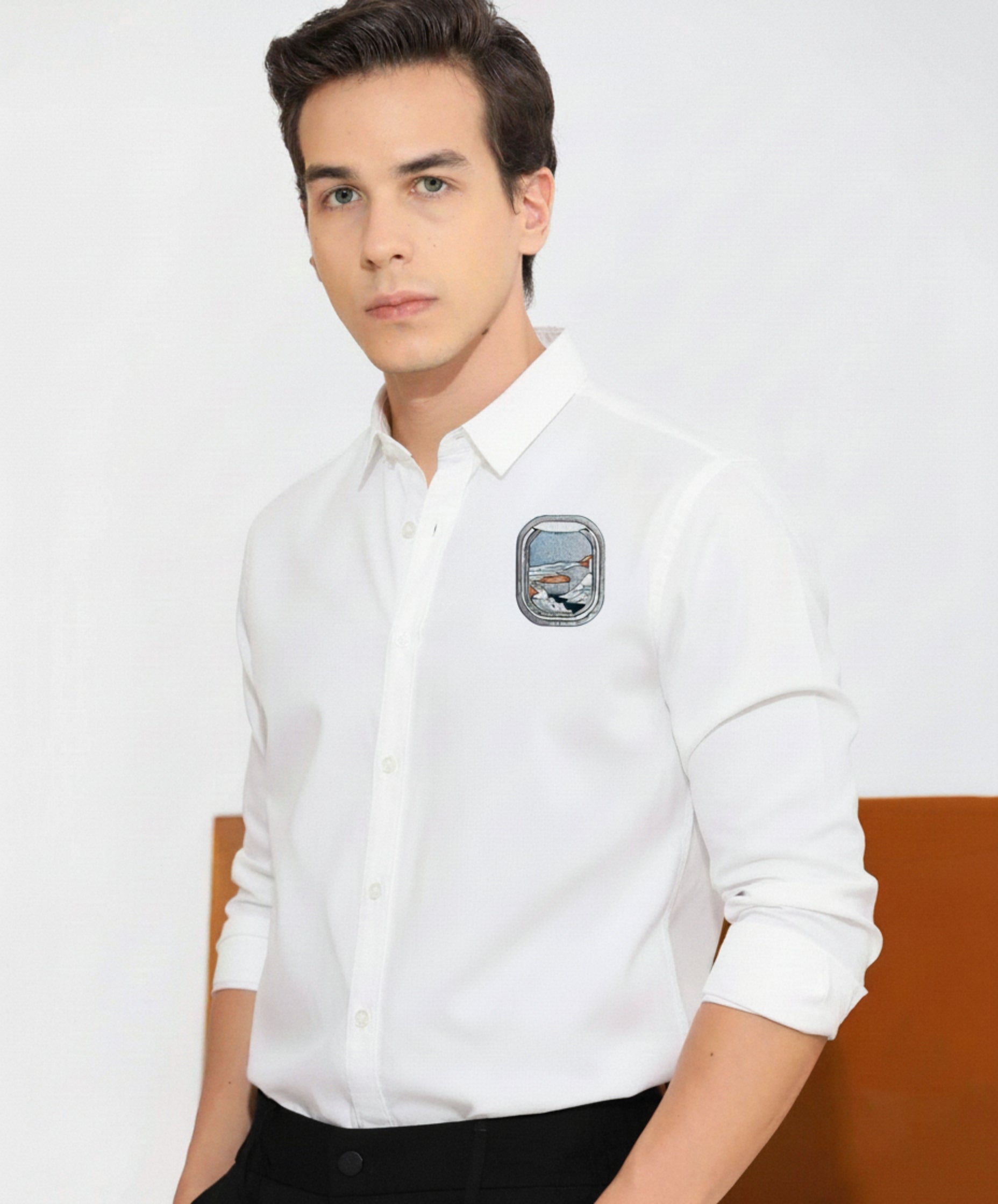 Men's 'Window View' Patch Shirt