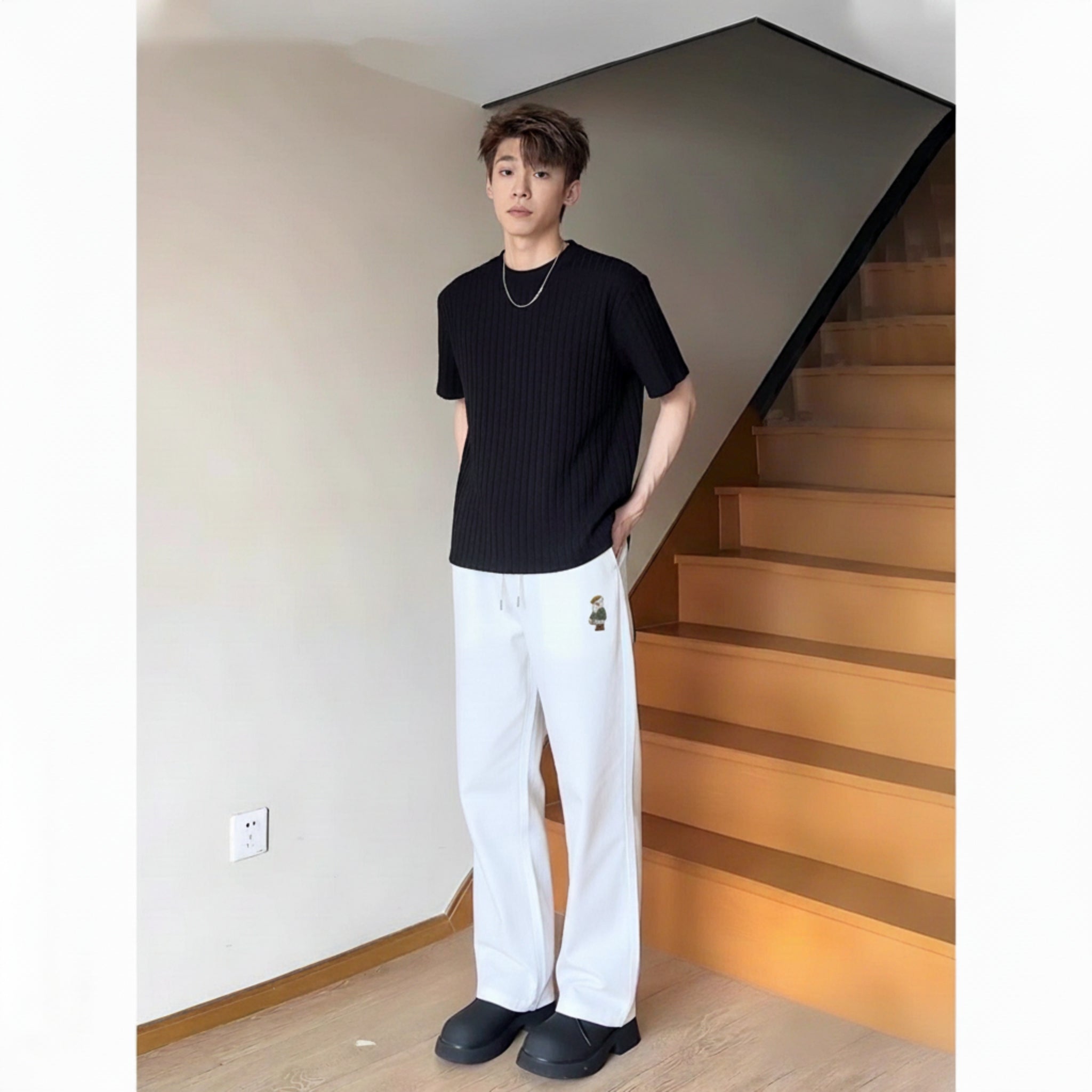 Penguin Embroidered Relaxed-Fit Lounge Trouser