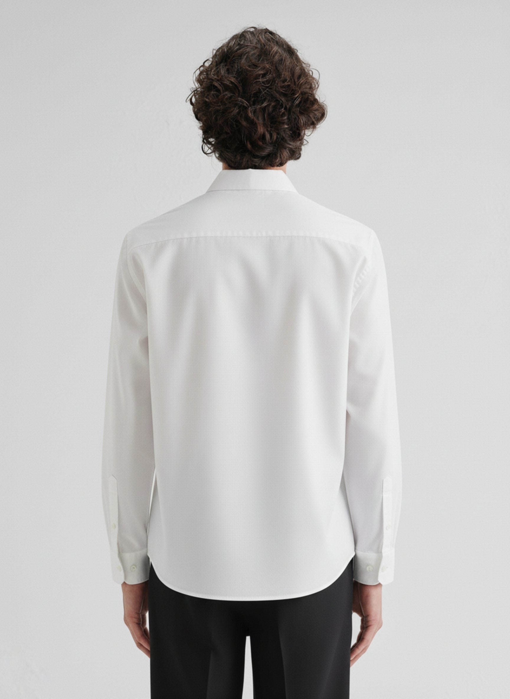 Men’s Premium Button-Down Shirt with Sailboat & Crescent Moon Embroidered Design