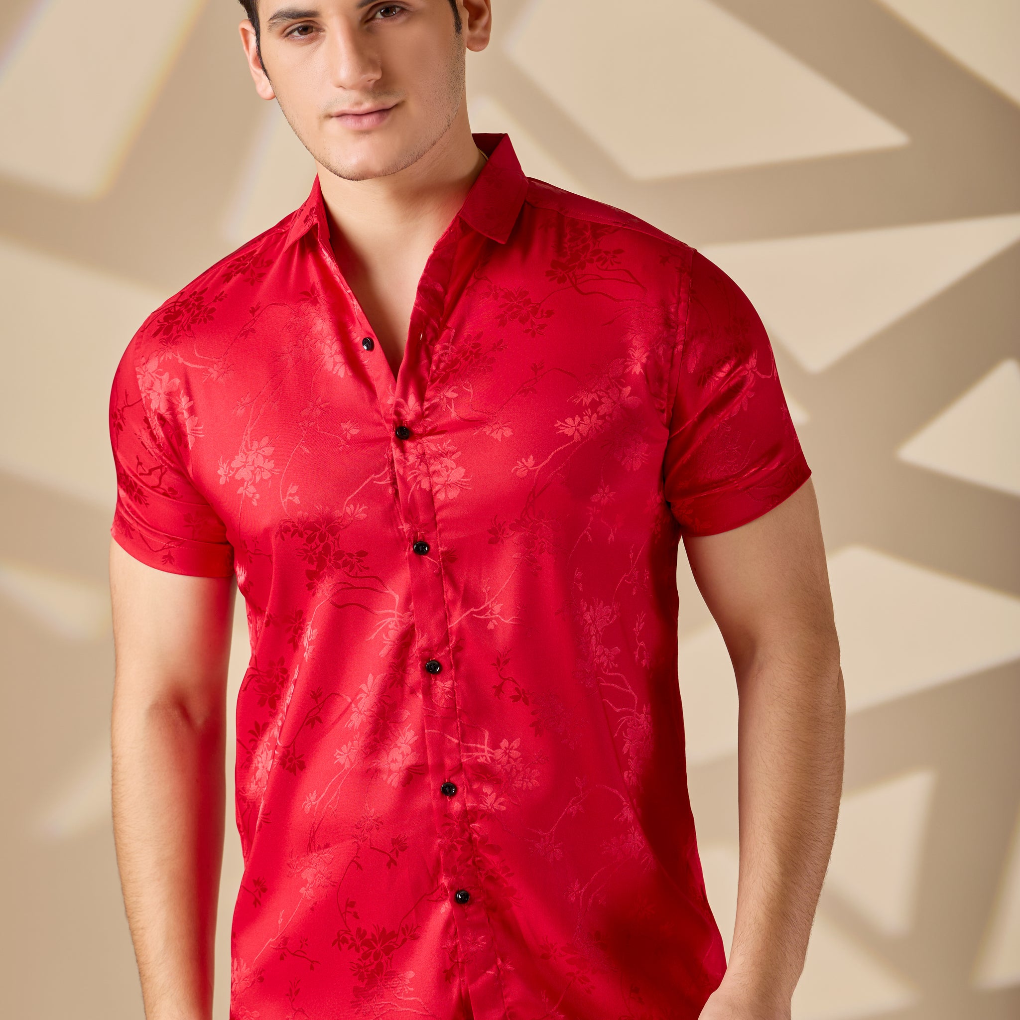 Glossy Satin Silk Shirt