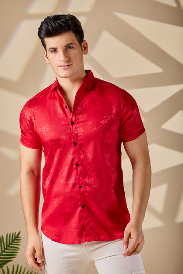 Glossy Satin Silk Shirt