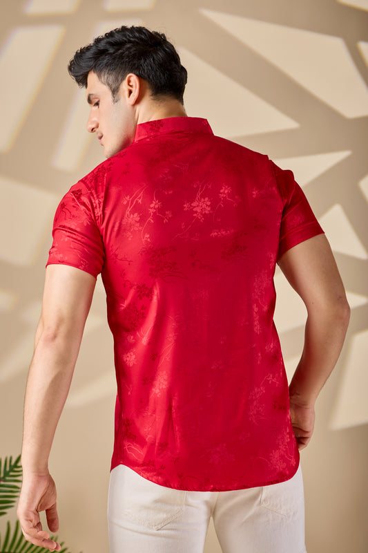 Glossy Satin Silk Shirt