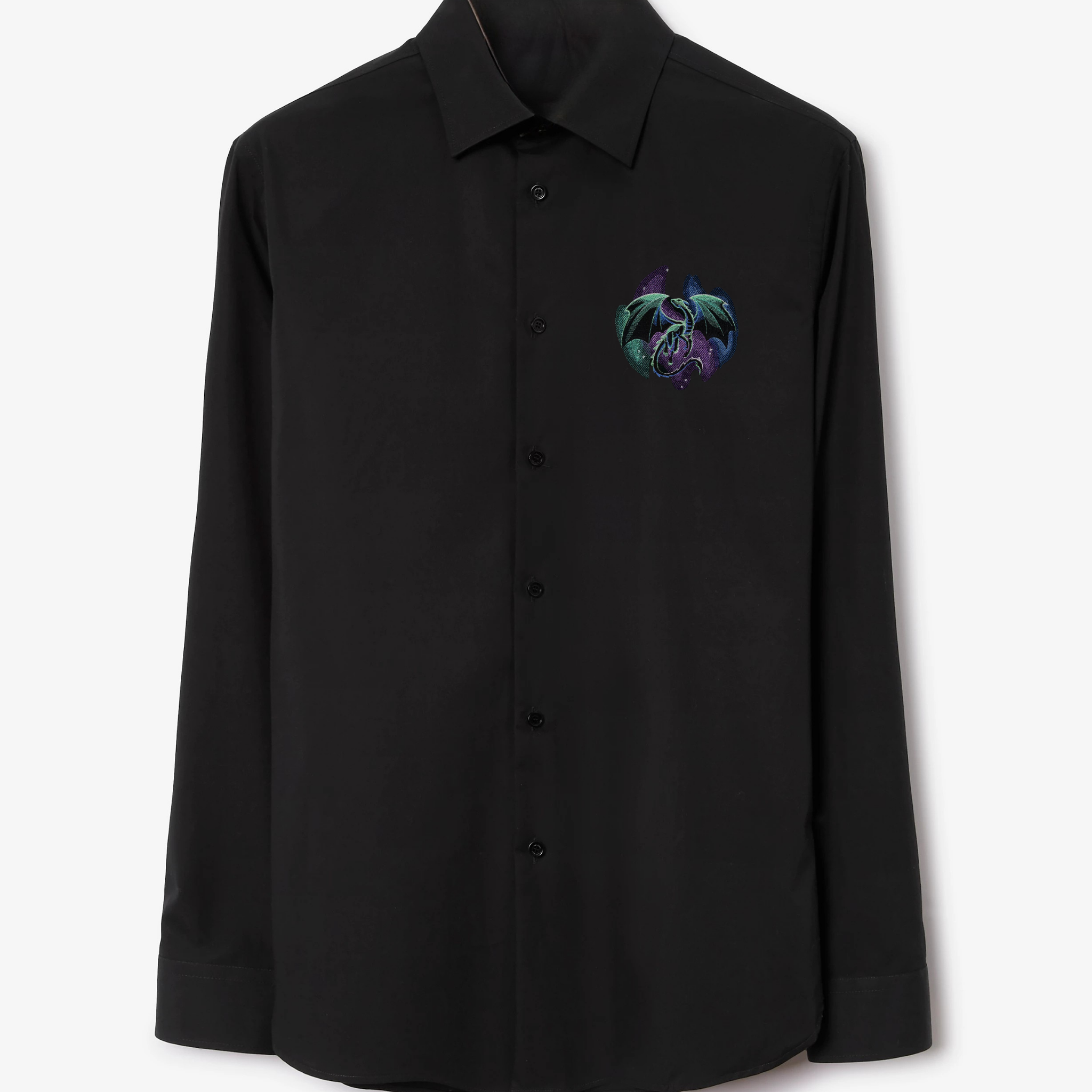 Men's Black Shirt with Mystic Dragon Emblem Print (BUY 1 GET 1 FREE)