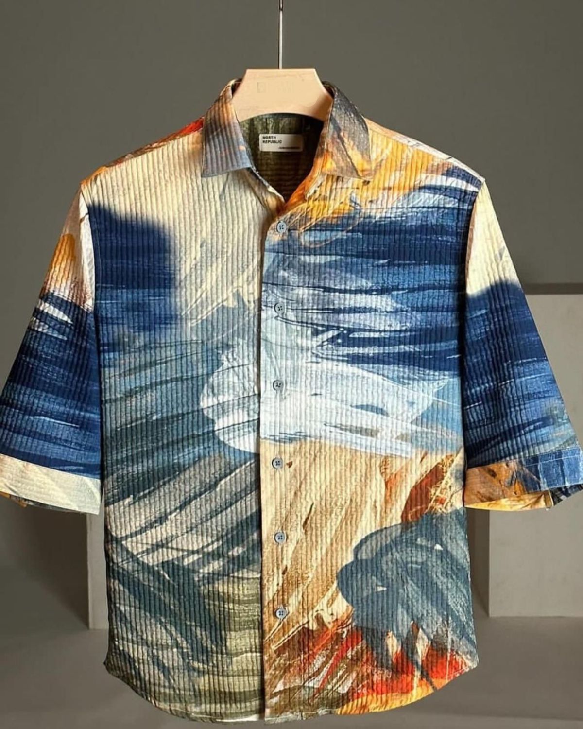 Incomparable Multicolor Tie And Dye Print Shirt