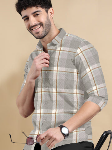 VistaChecks Cotton-Linen Shirt