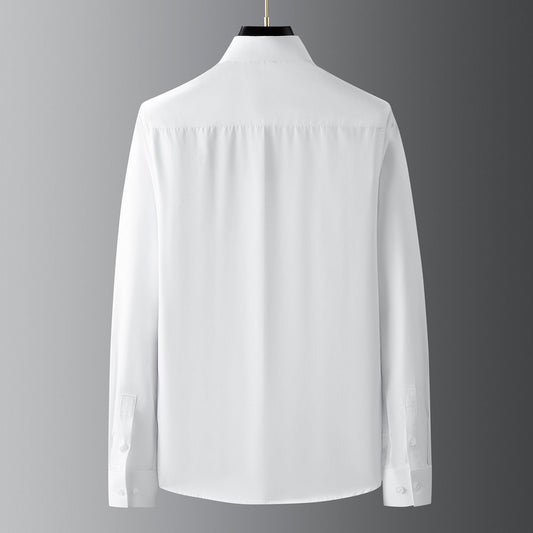 Noir Bloom Crystal Embroidered Shirt
