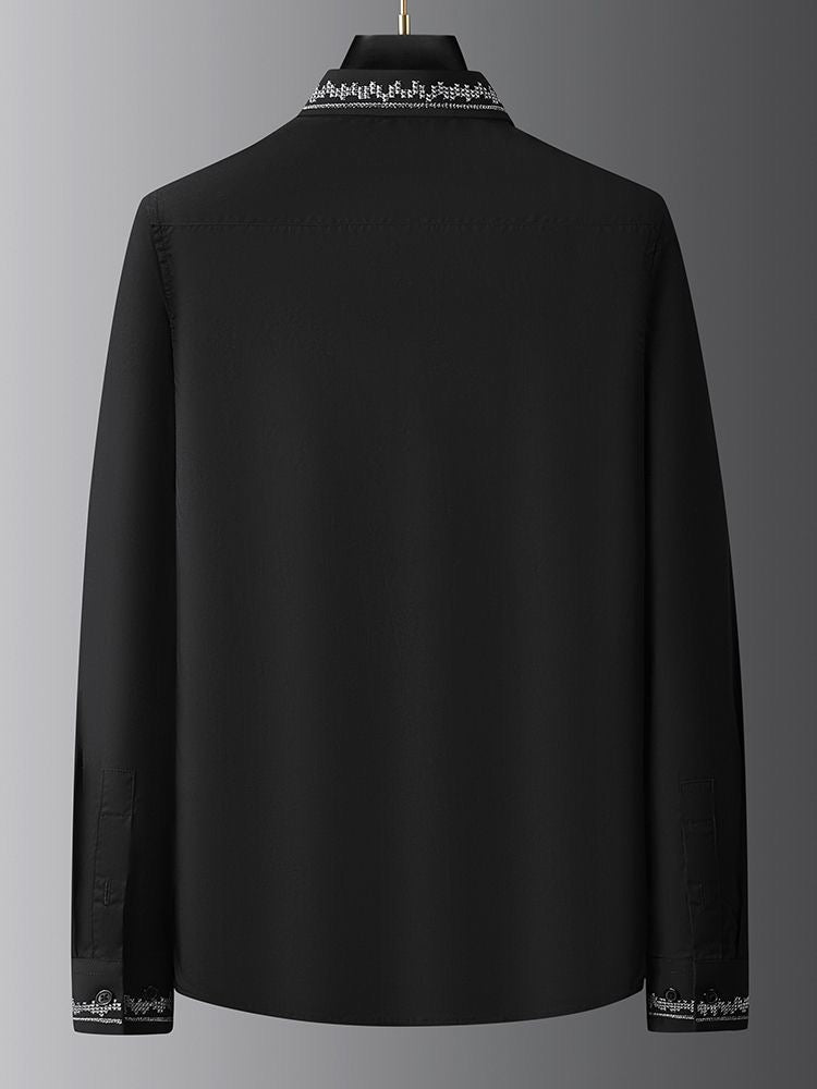 Arctic Edge Embroidered Collar Shirt