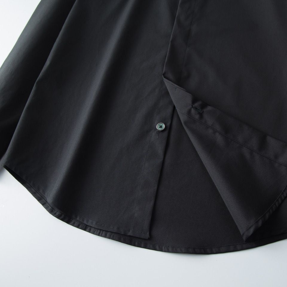 Noir Bloom Crystal Embroidered Shirt