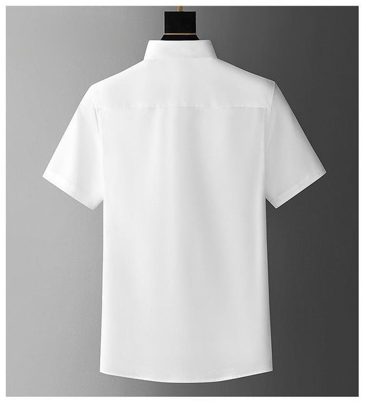 Men's Designer Short-Sleeve Shirt with Regal Horse Print
