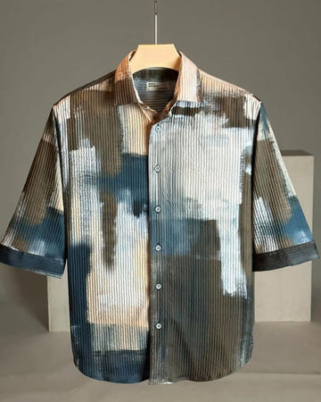 Mellifluous Colorblock  Print Shirt