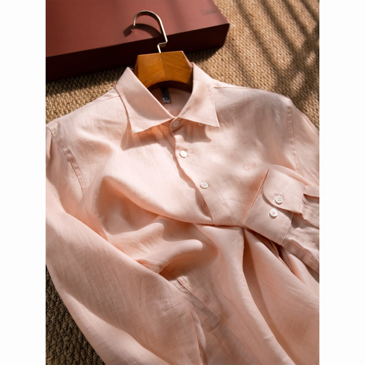 Men's Blush Pink LYOLEN™ Linen Shirt