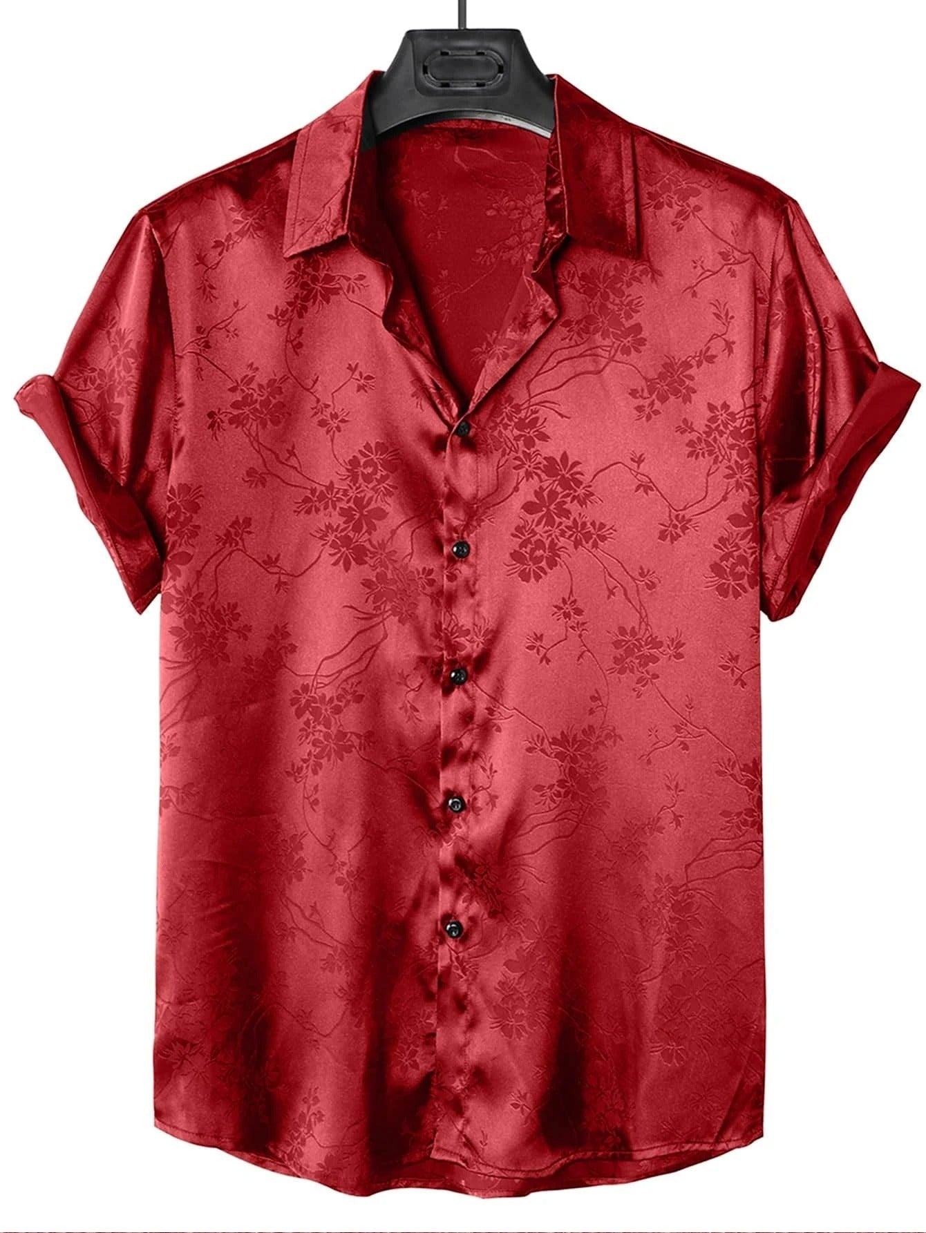 Designer Floral Satin Shirt