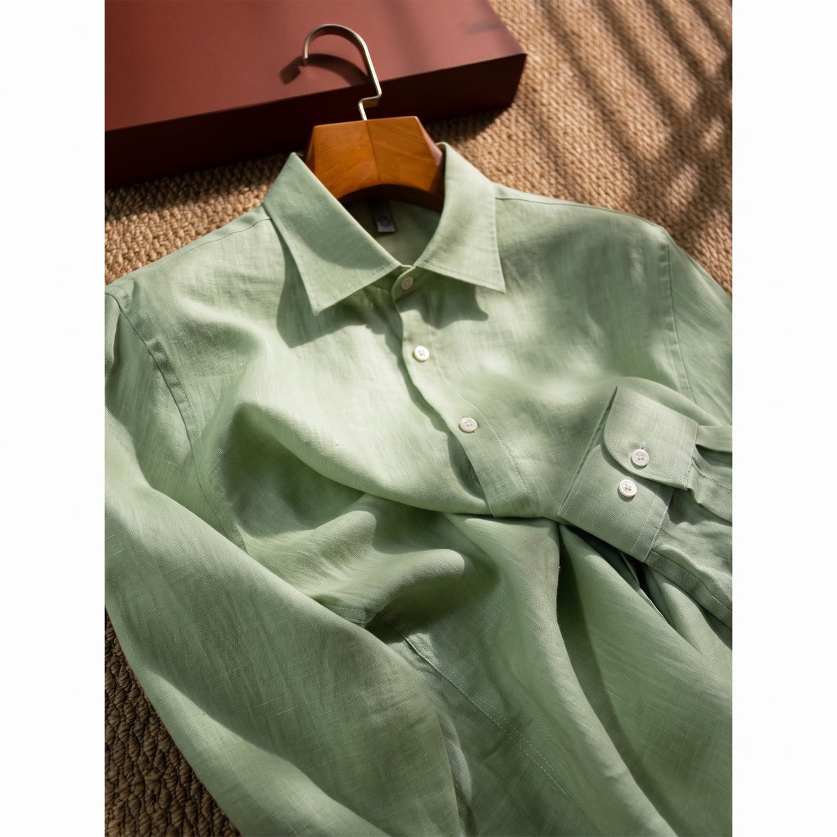 Men's Mint Green LYOLEN™ Linen Shirt
