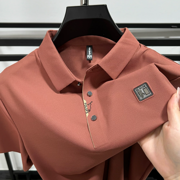 Terracotta Gridline Polo T-Shirt