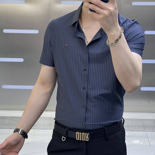 Majestic Lineage Striped Shirt