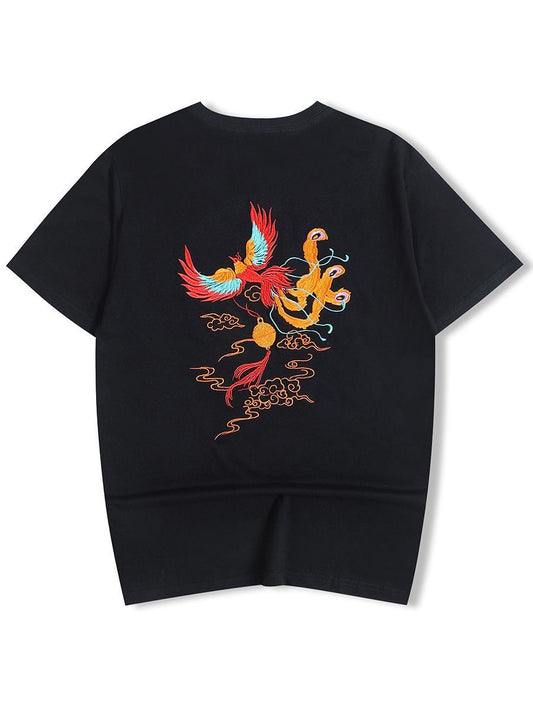 Men's Phoenix Graphic T-Shirt with Vibrant Colors