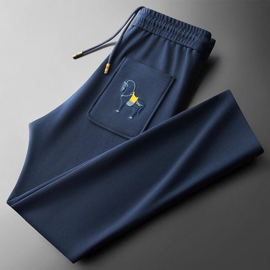 Stylish and Comfortable Premium Casual Pants with Embroidered Horse Pocket