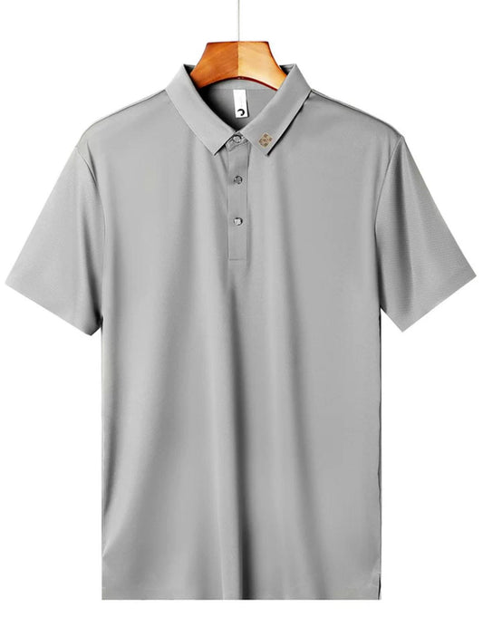 Premium Men's Breathable Short-Sleeve Polo T-Shirt