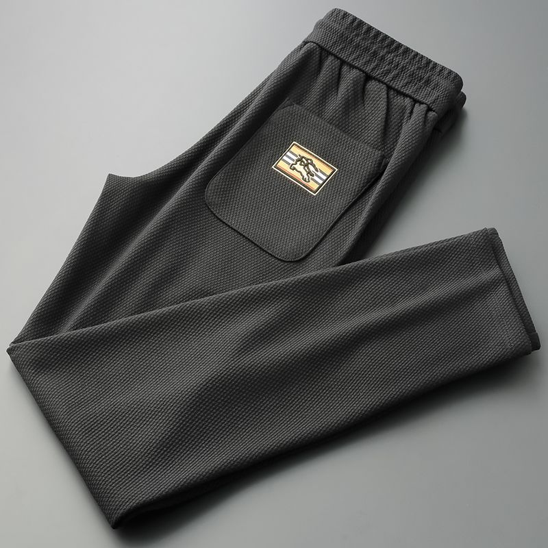 Men's Premium Textured Jogger Pants with Utility Pocket