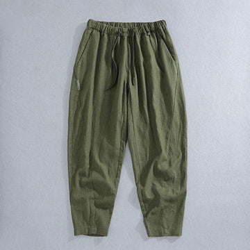 Men's Lightweight Drawstring Pants Relaxed Fit with Elastic Waistband and Side Pockets