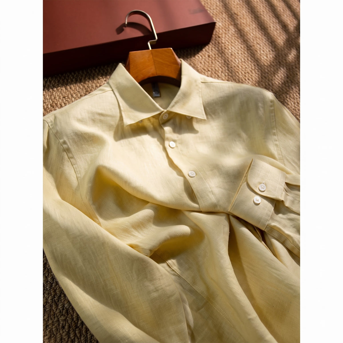 Men's Pale Yellow LYOLEN™ Linen Shirt