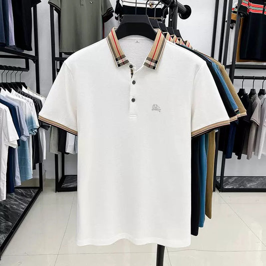 AristoCheck Emblem Collar Polo