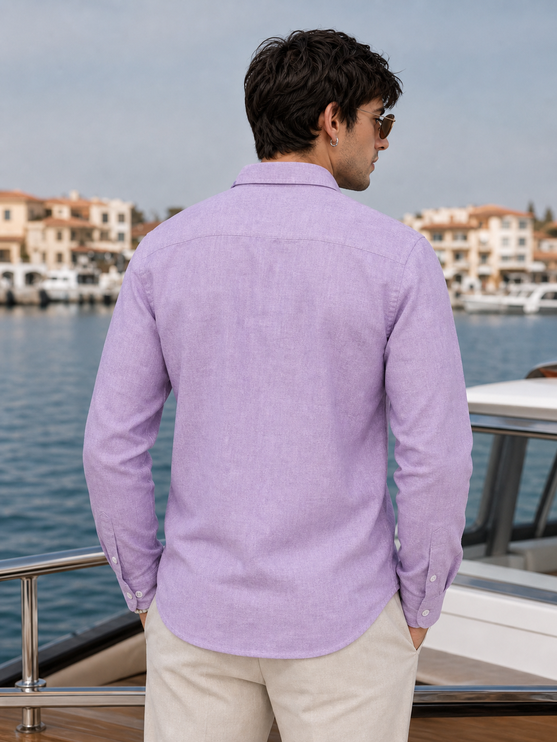 Lavender LYOLEN™ Linen Shirt | Unisex Premium Linen-Lyocell Blend | Classy Vouge