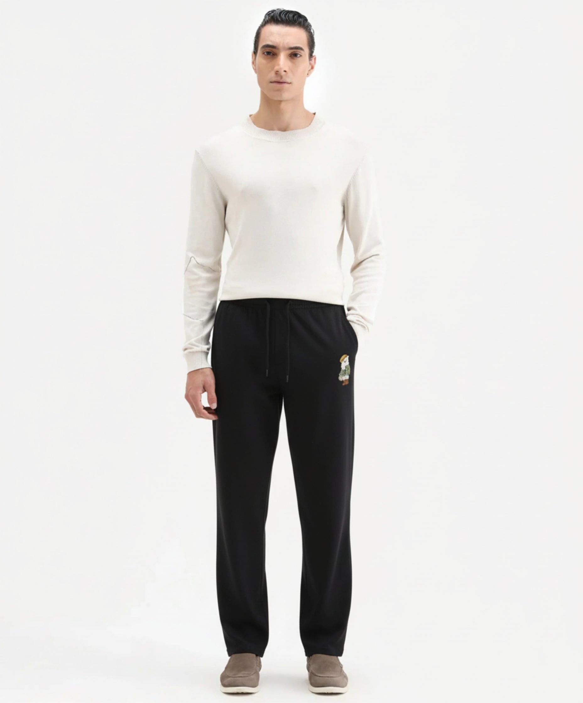Penguin Embroidered Relaxed-Fit Lounge Trouser