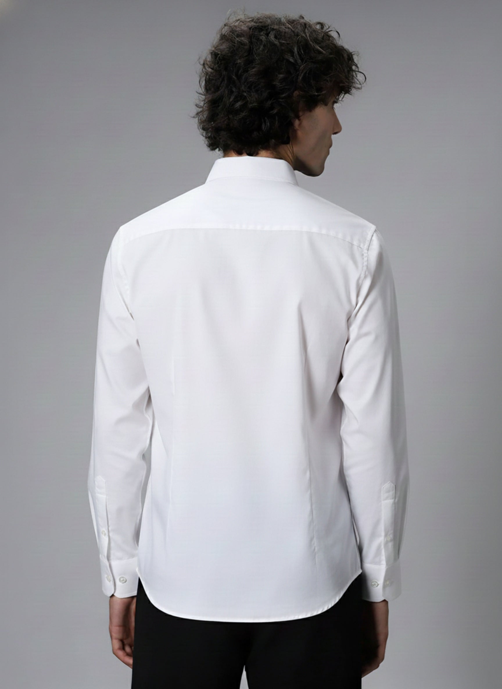 Men's Micro-Ribbed Streetwear Shirt with Pink Snake Embroidery