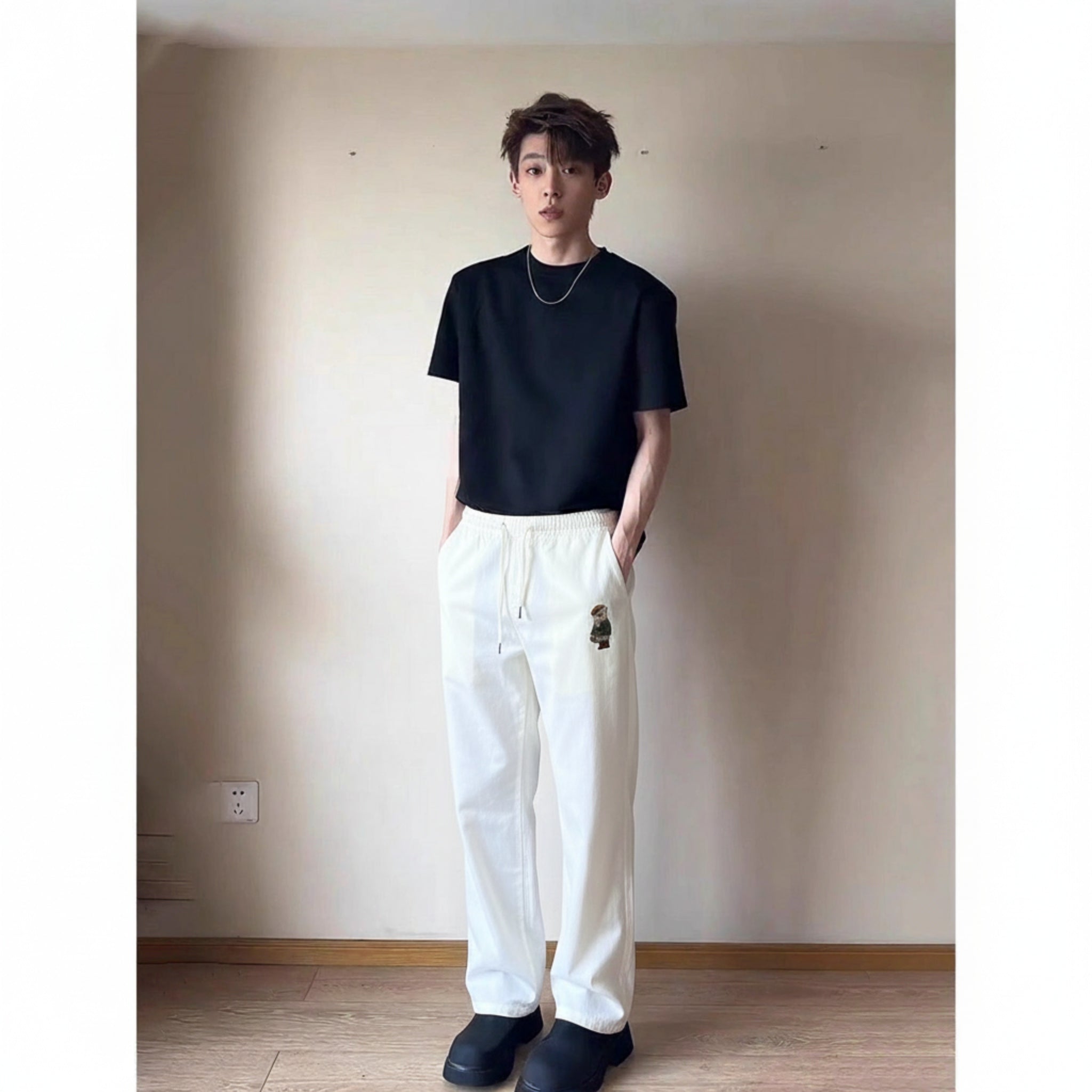 Penguin Embroidered Relaxed-Fit Lounge Trouser