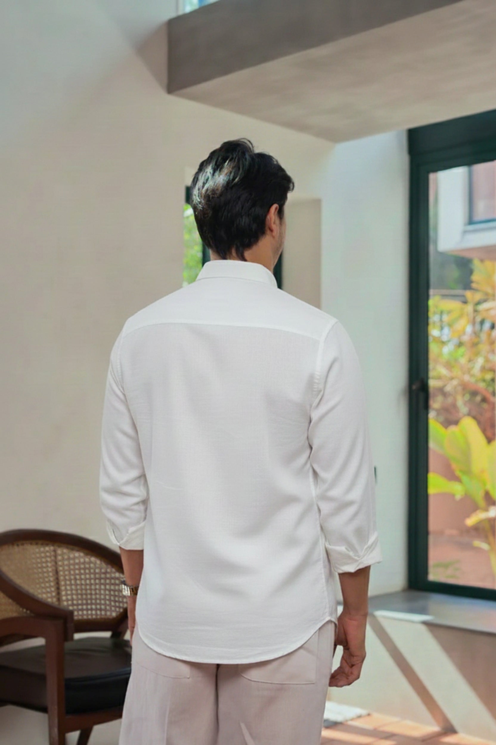 Men's Embroidered Seagull Shirt