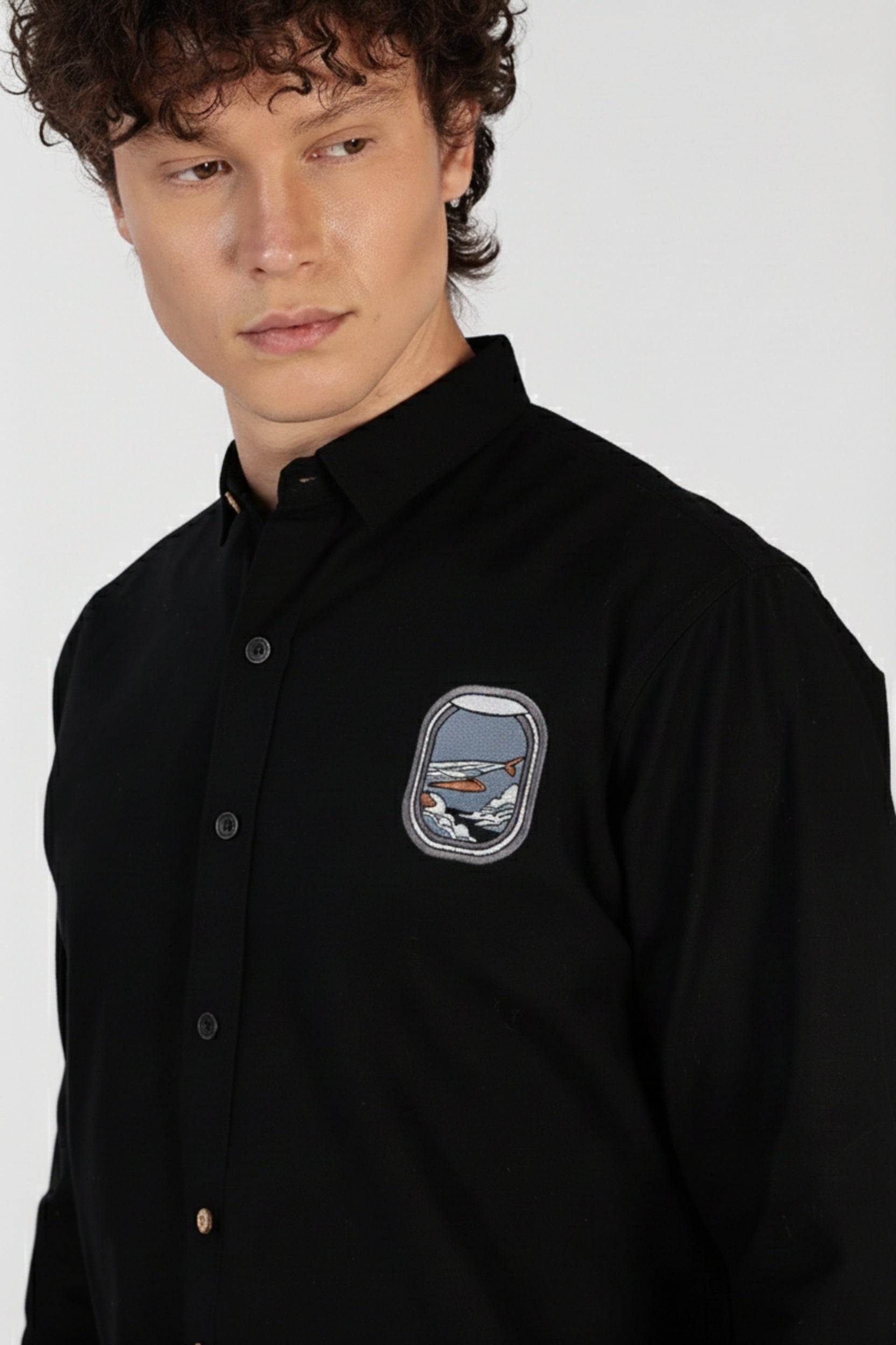 Men's 'Window View' Patch Shirt