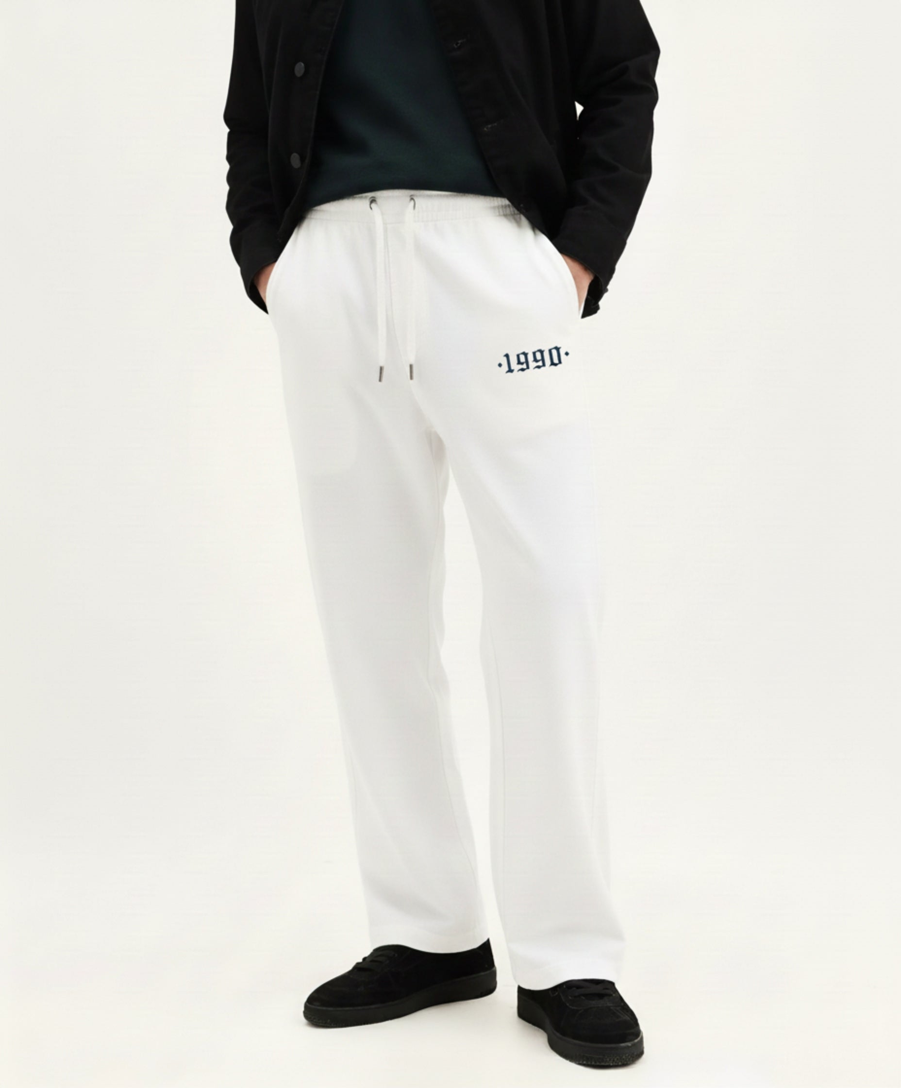 1990 Embroidered Relaxed-Fit Trousers